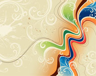 Colorful Swirl Vector Wallpaper