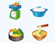 17 Food Cooking Vector Icons