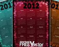 2012 Vector Calendar Design