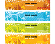 Grunge Web Vector Banners