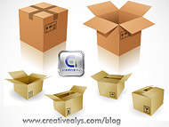 3D Boxes Vector