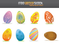 Easter Eggs Vector