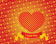 Heart Valentine Card Vector