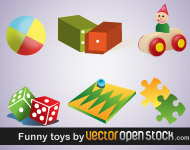 Vector Children Toys