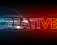 Glowing Light Text Vector Art