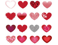 16 Vector Valentine’s Hearts