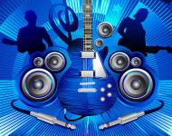 Rock Music Composition Vector