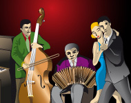 Tango Music Orchestra Vector
