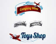 Toy Plane Logo Vector
