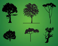 Tree Silhouettes Vector