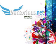 Abstract Floral Vector