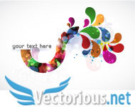 Abstract Splats Vector Illustration