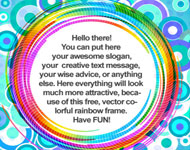 Abstract Poster Frame Vector Art