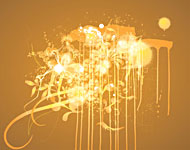 Grunge Vector Art Spill