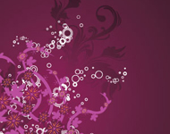 Grungy Floral background