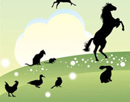 Animal Silhouettes Vector