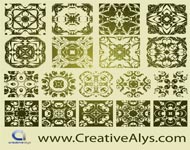 Antique Floristic Vector