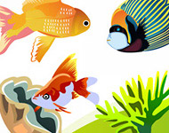 Aquatic Life Vector Art