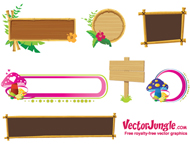 Jungle Banners and Frames