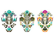 Folk Art Vector Pattern Art