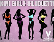 Bikini Girls Vector Art