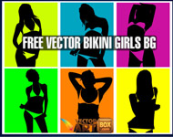 Bikini Girls Vector