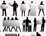 Billboard Silhouettes Vector