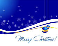 Blue Christmas Vector