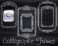 Calligraphic Frame Vector