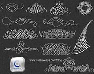 Calligraphic Ornaments Vector Art