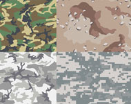 Camouflage Patterns Vectors