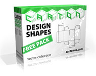 Carton Box Shape Vector Template