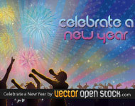 New Year Celebration Vector