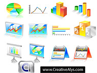 Chart Icons Vector