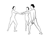 Classic Dance Figures Vector