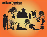 Oriental Asian Vector Art
