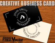 Creative Bcard Vector Template