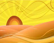 Desert Abstract Vector Design