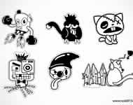 Emo Cartoon Vector