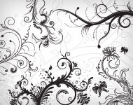5 Beautiful Floral Vector Ornaments