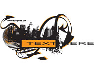 City Skyline Grunge Vector