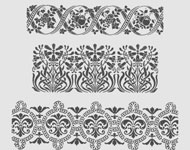 Classical Vector Floral Borders