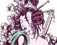 Geisha T-Shirt Vector Art