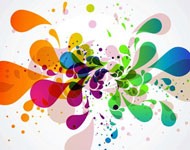 Abstract Splats Vector Art