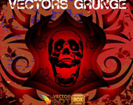 Grunge Skull Vector