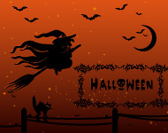 Halloween Witch Vector Art