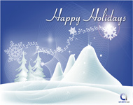 Happy Holiday Vector Card