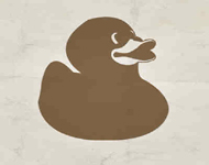 Kiddie Duck Vector Art