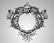 Lion Crest Vector Wreath