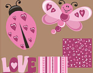 Love Bug Vector Freebie